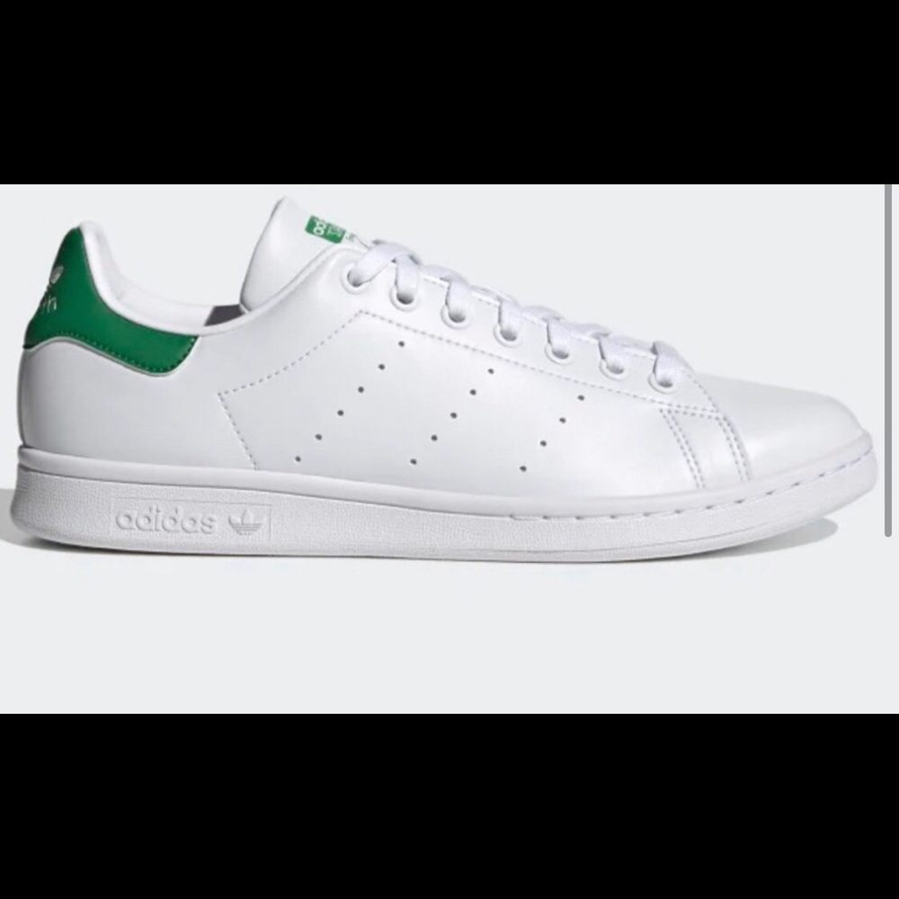 Adidas Stan Smith Green and White Low Tops
